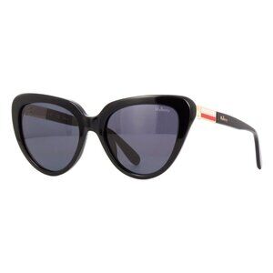 A0603Z New MULBERRY Black Cat Eye SML098 0BLK Sunglasses Women